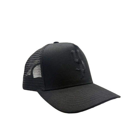 UNDECIDED TRUCKER CAP - TRIPLE BLACK