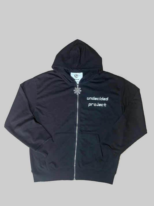 BLACK ORIGIN ZIP UP JACKET