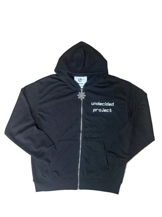 BLACK ORIGIN ZIP UP JACKET