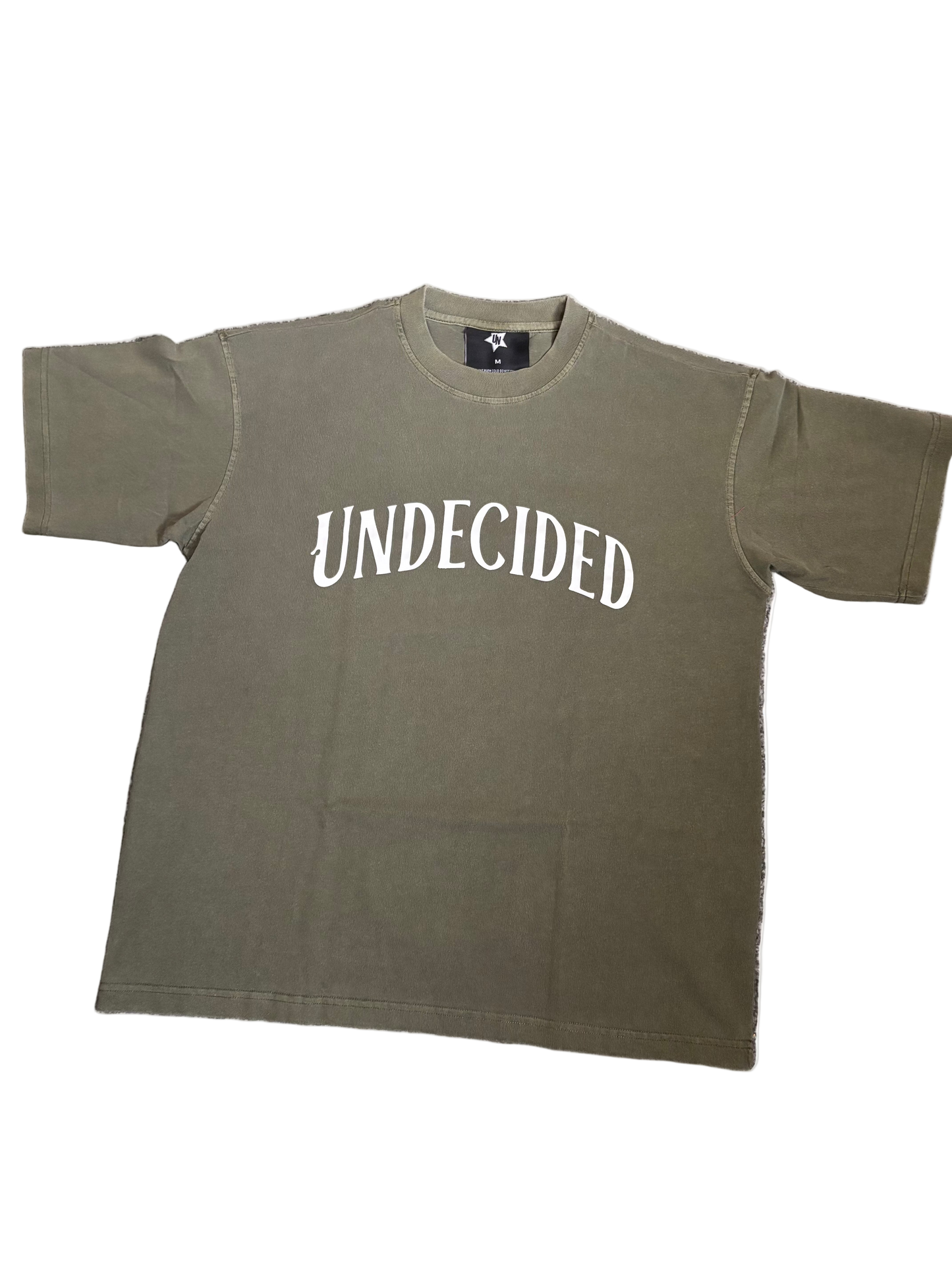 KHAKI FLORAL PRINT T-SHIRT