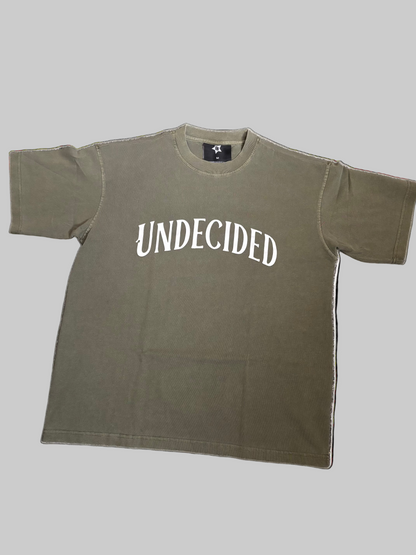 KHAKI FLORAL PRINT T-SHIRT